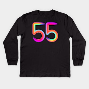 brushed 55 Kids Long Sleeve T-Shirt